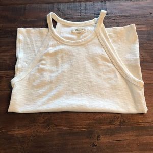 Madewell white cotton tank